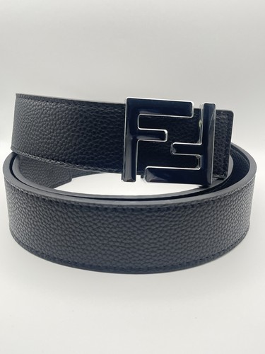 Cintura fendi pelle nera - cintura,