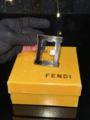 Fibbia per cintura - fendi, nera