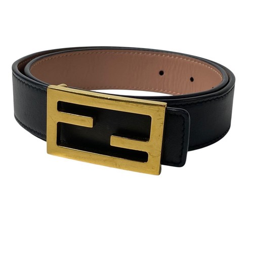 Fendi cintura pelle nera - fendi, in