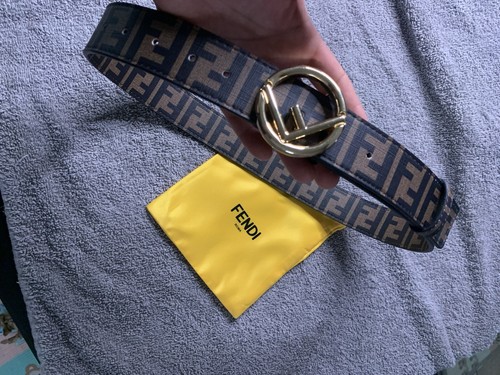 Cintura fendi pelle marrone - fendi,
