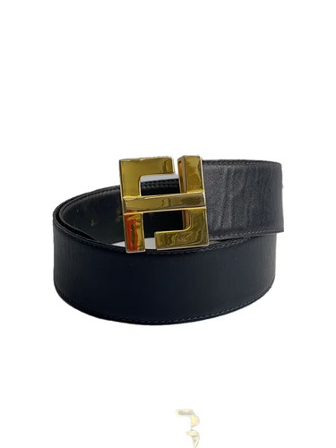 Fendi cintura pelle nera - fendi, in