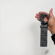 Cintura uomo Fendi nera e